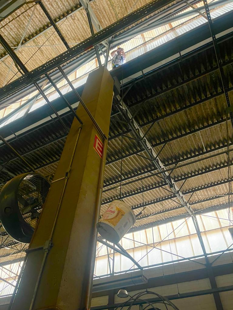 Manutenção de galpão industrial executada pela Itamarati Pinturas